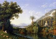 Jacob Philipp Hackert Landscape with Motifs of the English Garden in Caserta china oil painting artist